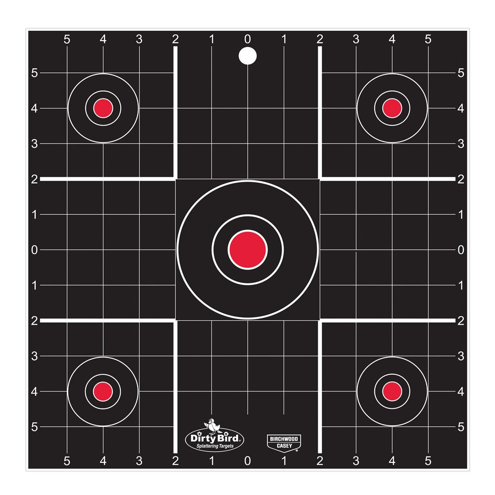 Birchwood Casey 12" unisex adult 100pk Dirty Bird 12 Sight In Target pack, Black, One Size US