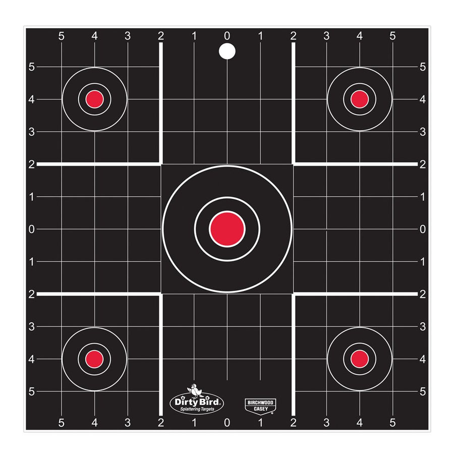 Birchwood Casey 12" unisex adult 100pk Dirty Bird 12 Sight In Target pack, Black, One Size US