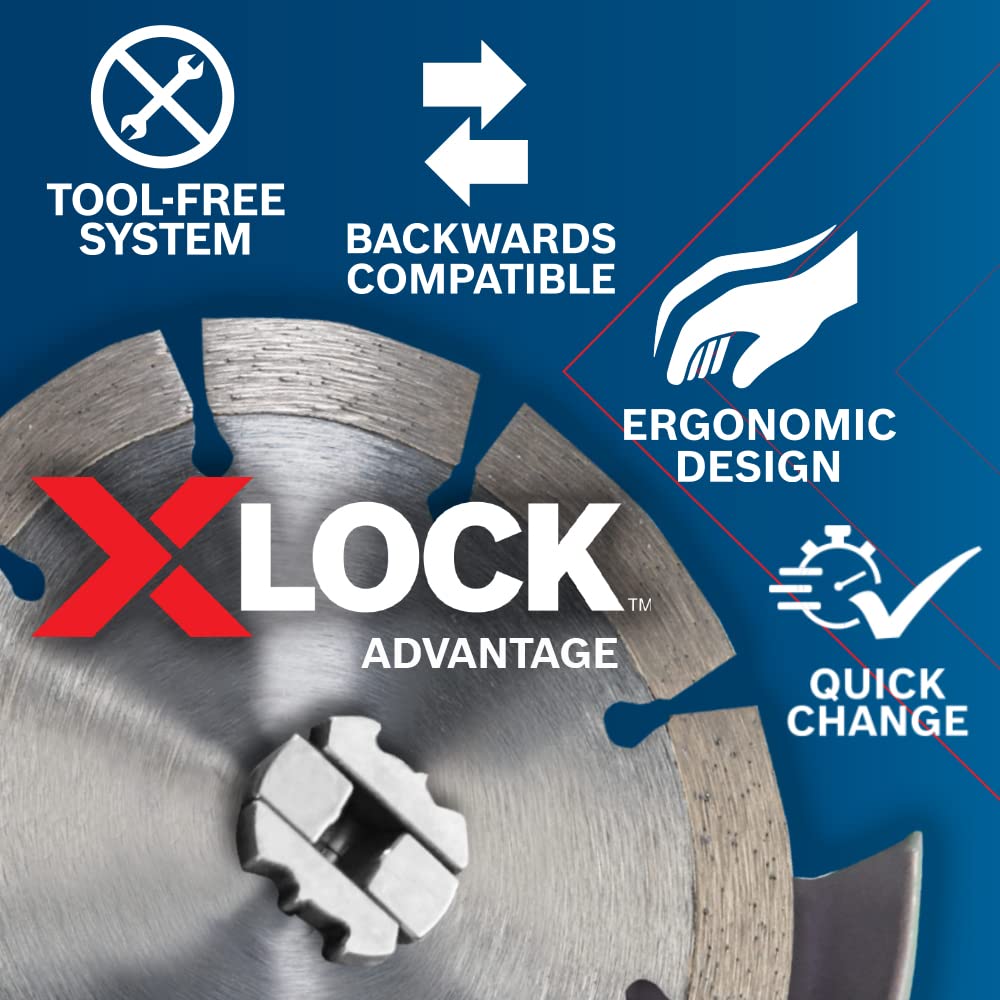 Bosch 6 In. GWX13-60PD X-LOCK Angle Grinder with No Lock-On Paddle Switch