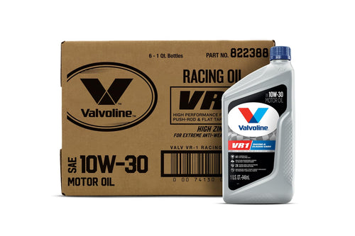 VR1 Valvoline Racing SAE 10W-30 Motor Oil 1 QT, Case of 6