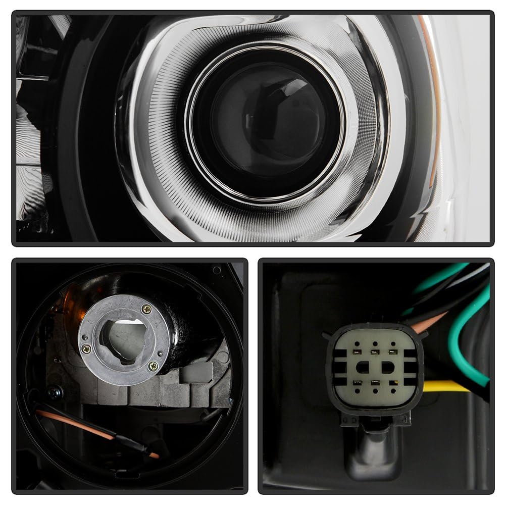 Chevy Colorado 2015-2021 LT/Z71/ZR2 Spyder Halogen Projector Headlight - Low Beam-H11(Included) ; High Beam-H9(Included) ; Signal-3157(Included) - OE Left (Partlink GM2502408) (OE# 84707375)