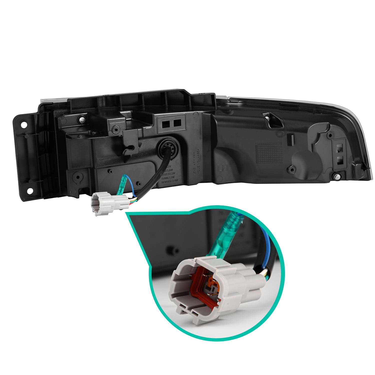 NOVA-Series Alpharex LED Tail Lights Compatible With 23-25 Nissan Z Twin-Loop Style Alpha-Black