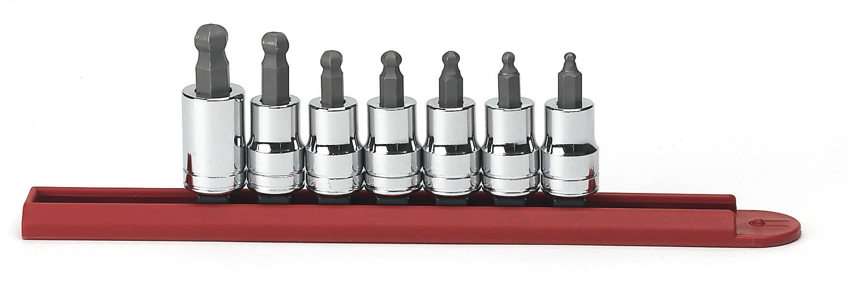 3/8" Drive GEARWRENCH Ball End Hex Bit SAE Socket Set, 7 Pc. - 80586