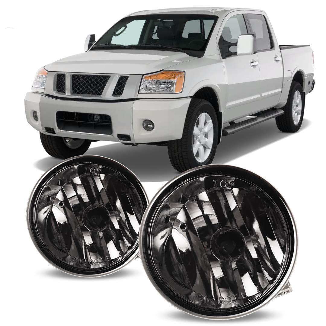 Winjet Driving Fog Lights Compatible with Nissan [2004 2005 2006 2007 2008 2009 2010 2011 2012 2013 2014 2015 Titan] [2005-2007 Armada]