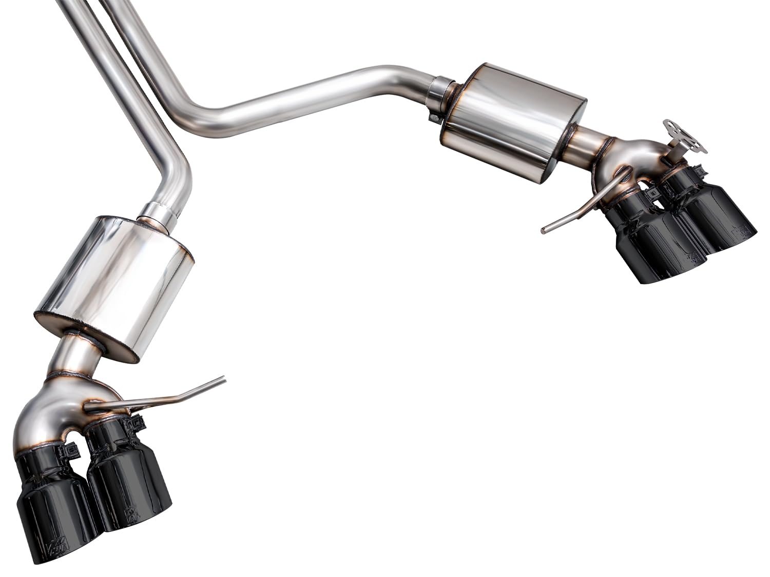 AWE Catback Touring Edition Exhaust for '22+ Porsche Macan 2.9TT - Diamond Black Tips (3015-43952)