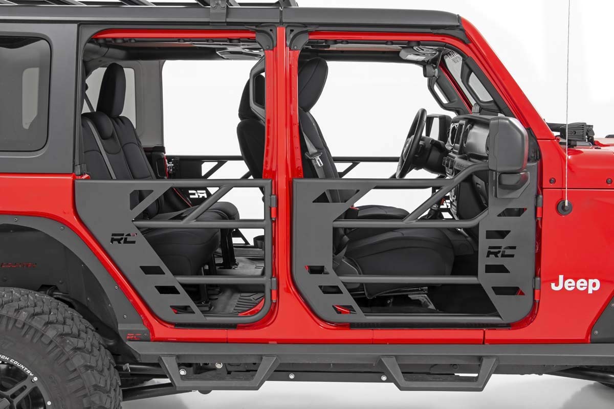 Rough Country Steel Tube Front Doors for 2018-2022 Jeep JL/Gladiator JT - 10617