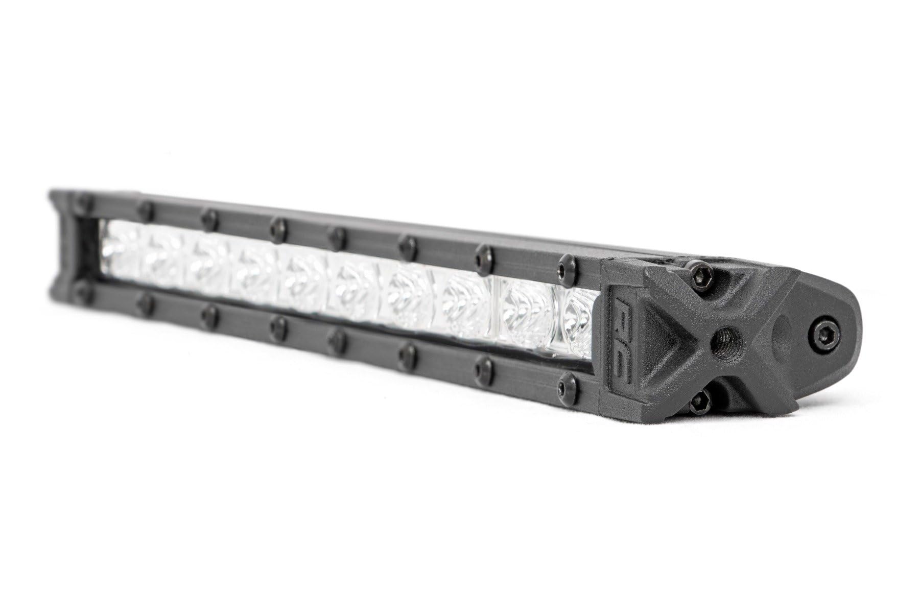 10" Rough Country Chrome Series Slimline CREE LED Light Bars | Pair - 70410A
