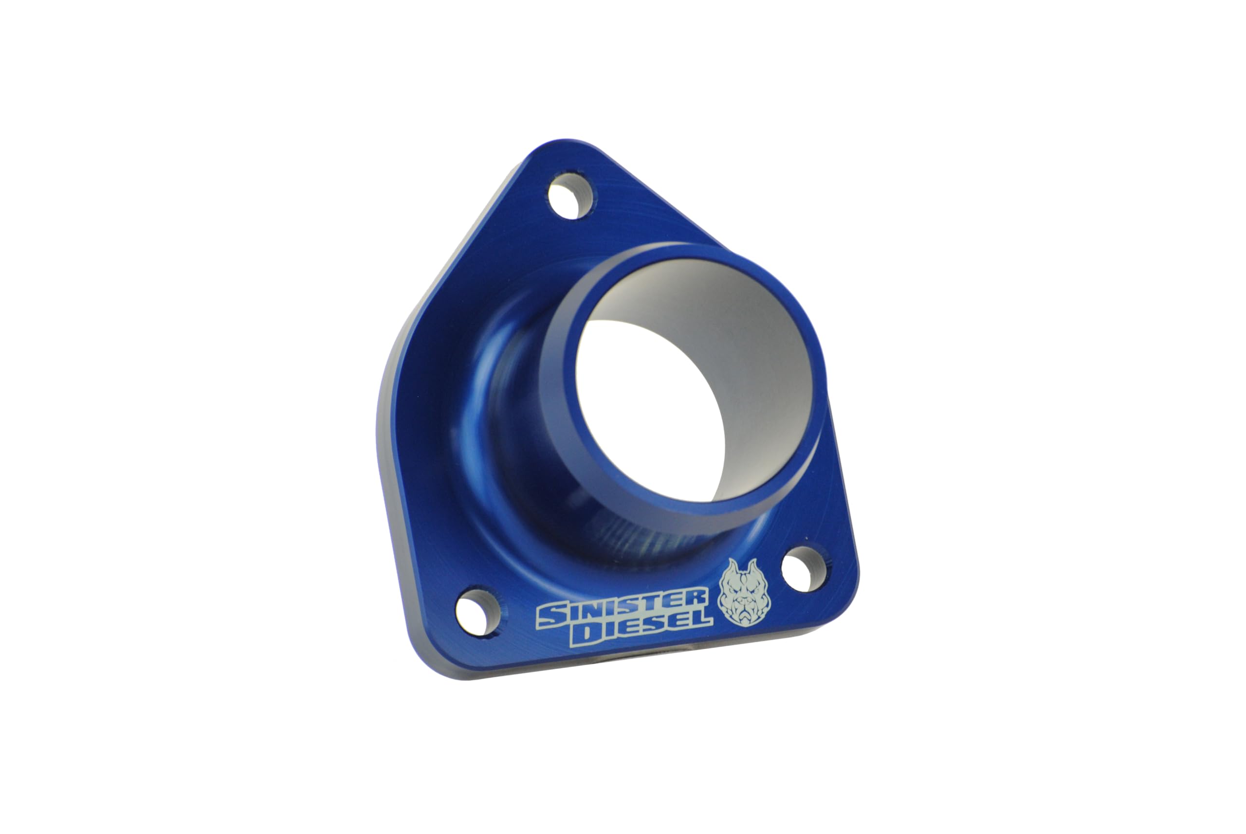 Powerstroke 7.3L Thermostat Housing by Sinister Diesel | For 1999.5-2003 - Billet Aluminum Ford Powerstroke 7.3L Thermostat Housing With Leak-Proof Seal