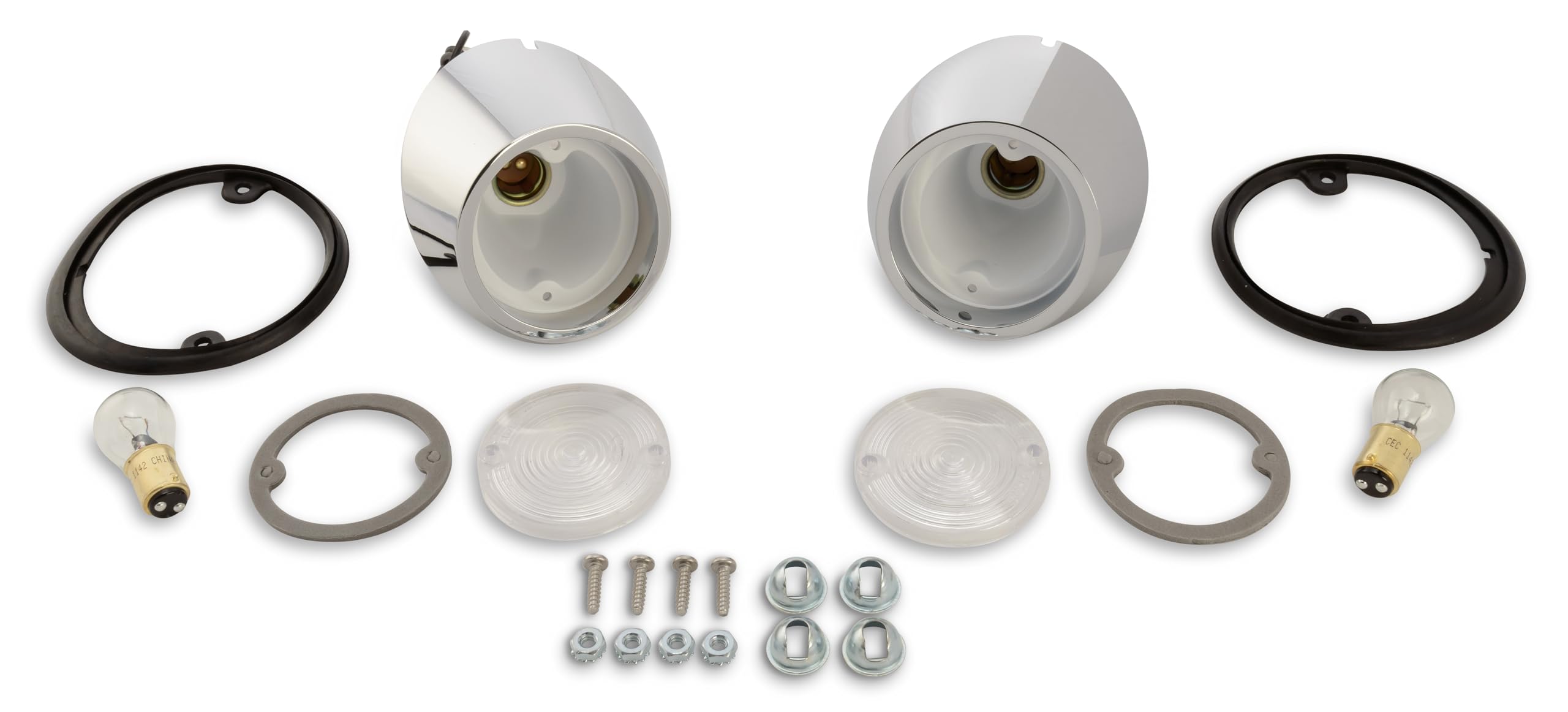 Backup Lamp Deluxe Kit Scott Drake, Compatible with 1964-1966 Ford Mustang, Model KIT-ELC-8