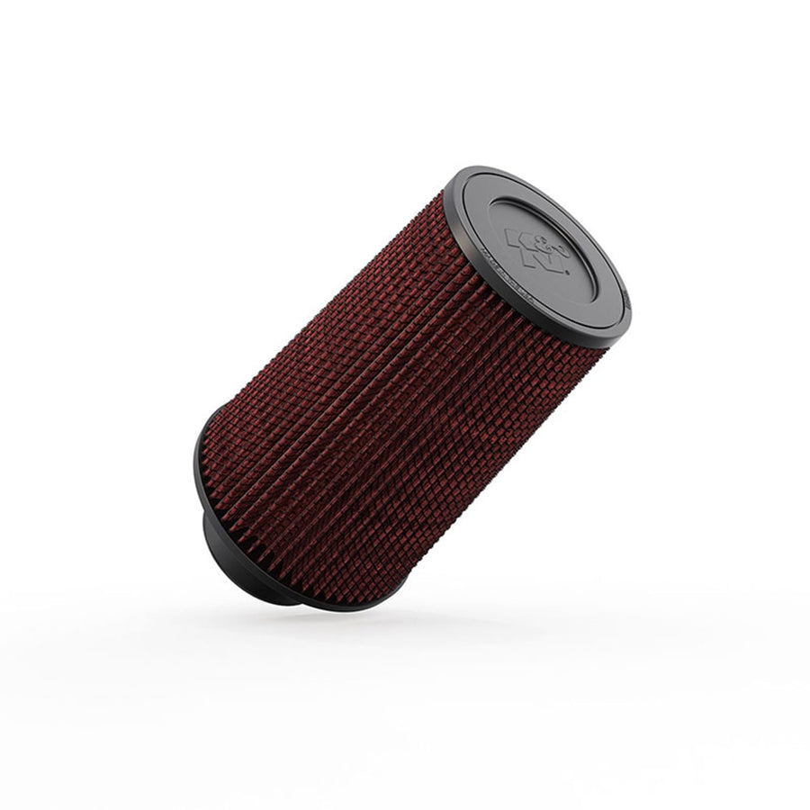 High-Flow K&N Original Lifetime Universal Clamp-On Air Filter: High Performance, Premium, Washable: Flange Diameter: 3 In, Filter Height: 9 In, Flange Length: 1.75 In, Shape: Round Tapered, RE-0810