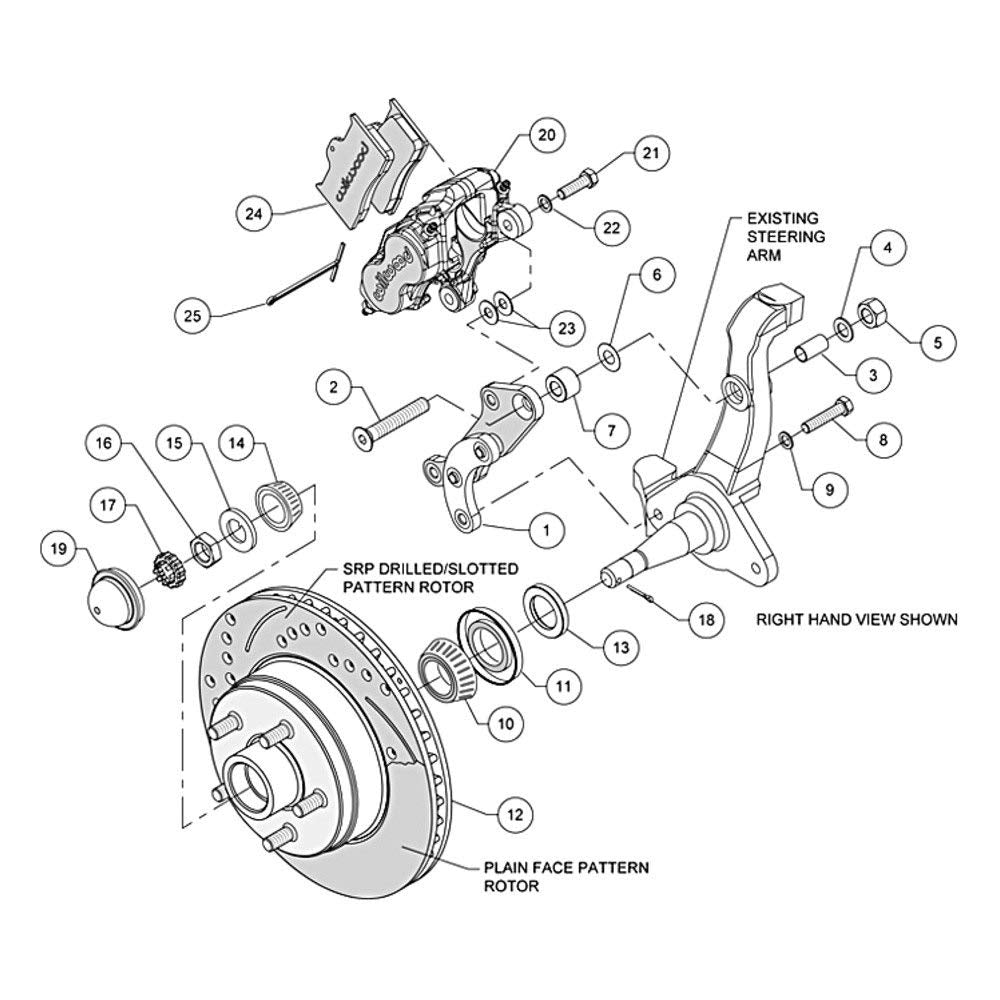 1 PC Rotor&Hub,FDL-M Front Kit,11.30" Drill-Red