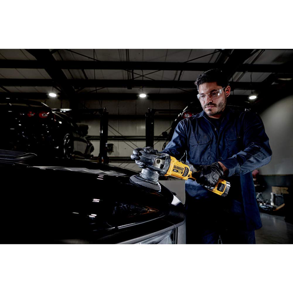 DEWALT Cordless 20V MAX* XR Polisher Kit, Variable-Speed, Random Orbit, 5-Inch (DCM848P2)