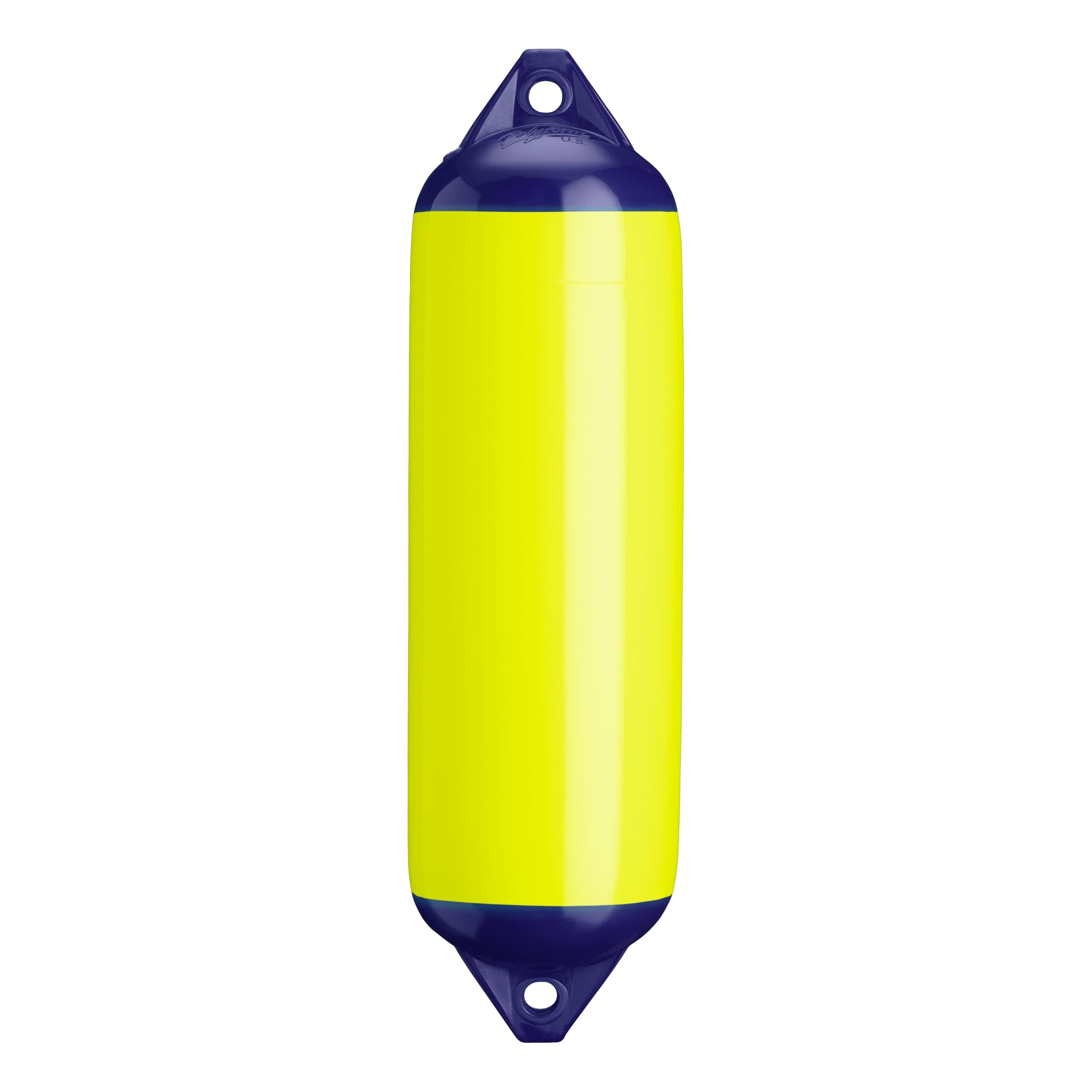 Polyform F-3 Standard Boat Fender F-Series - Saturn Yellow Blue Ropehold
