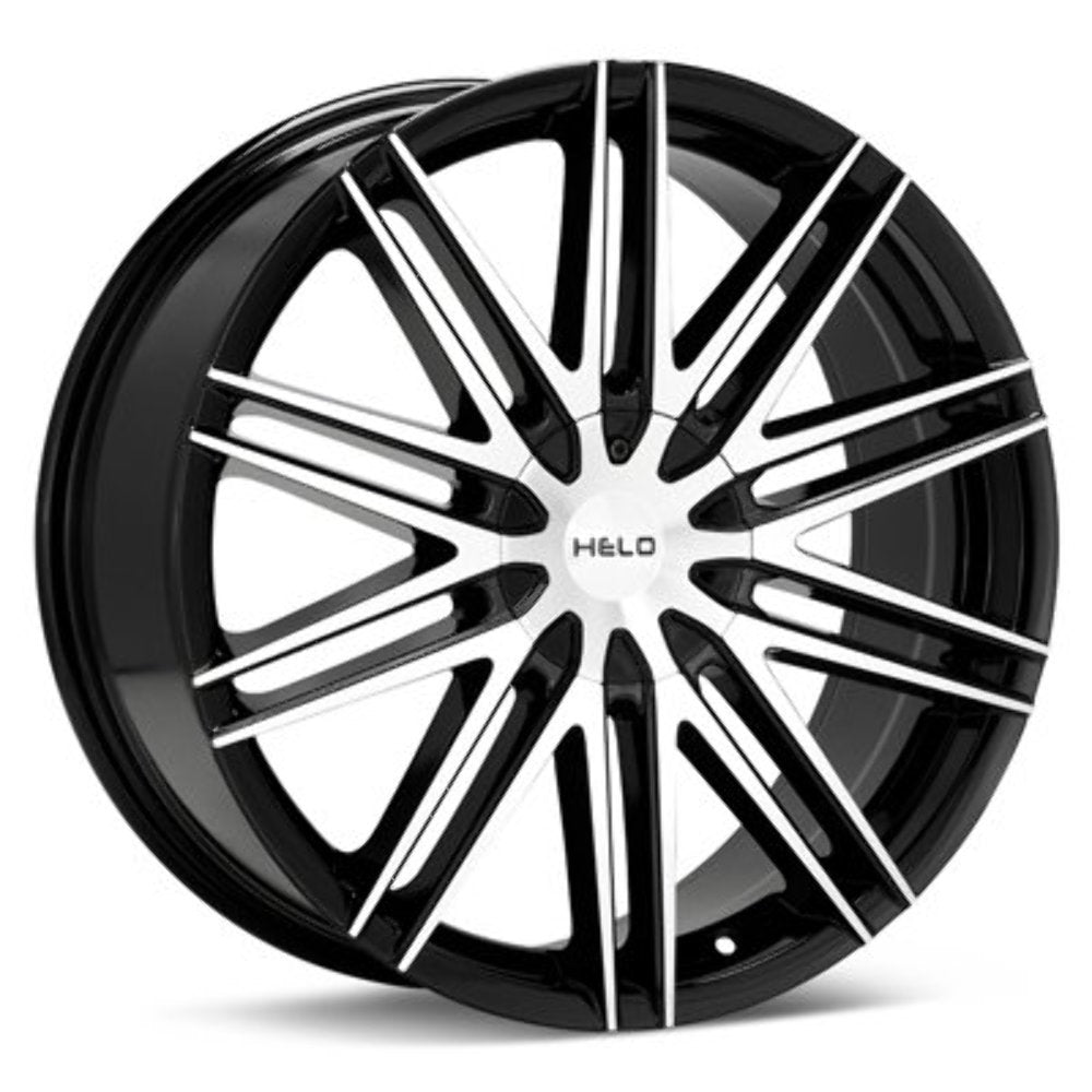 Helo Gloss Black HE880 Wheel with Machined Face (20.00x8.50"/0x0mm)