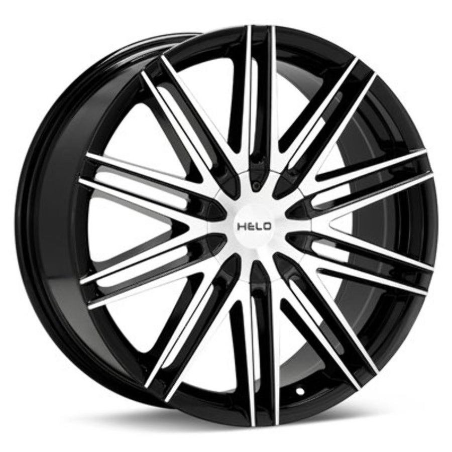 Helo Gloss Black HE880 Wheel with Machined Face (20.00x8.50"/0x0mm)