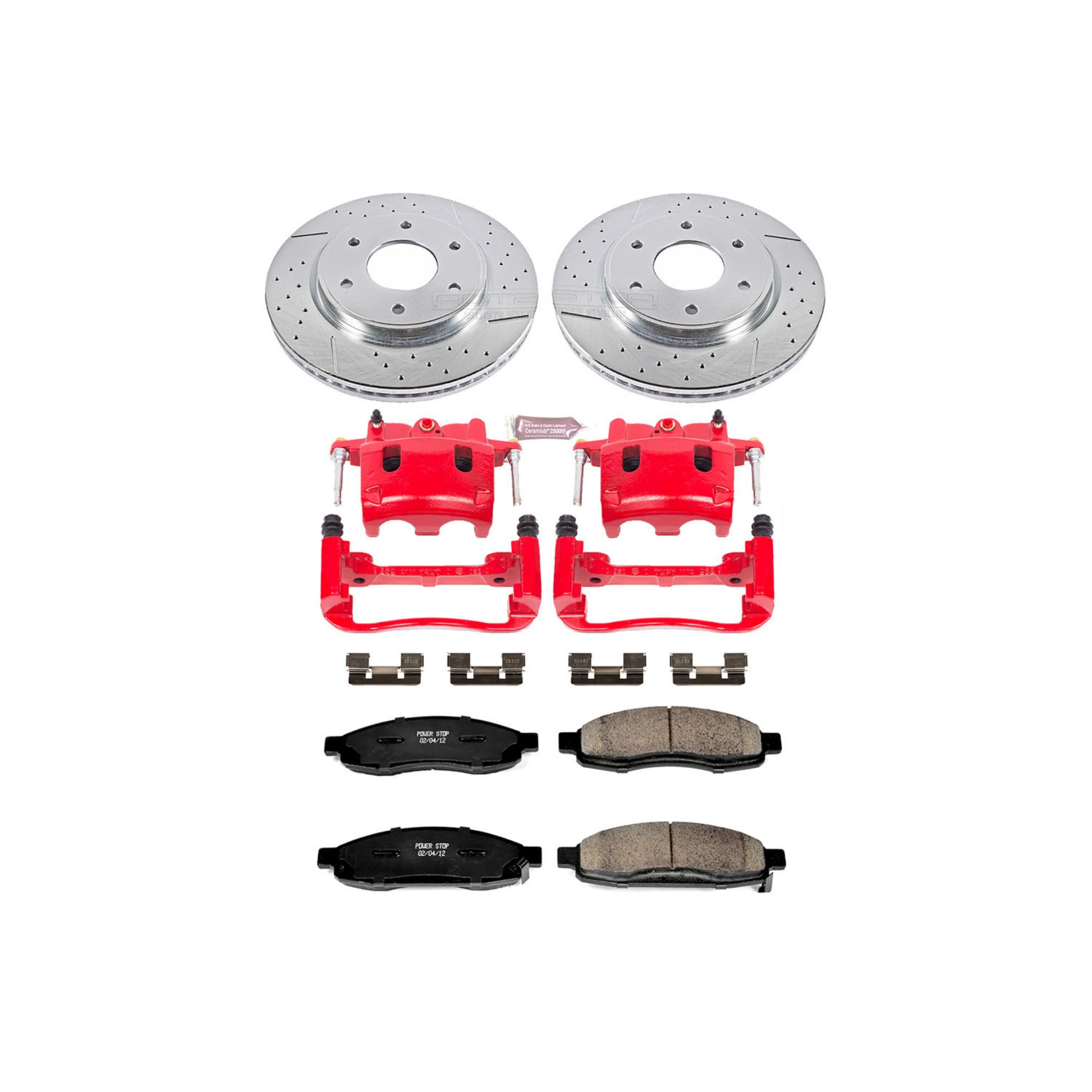 Power Stop Z23 Evolution Sport Brake Kit with Calipers For QX56 INFINITI 2005-2007, Armada Nissan 2005-2006, TITAN Nissan 2005-2007 [Model Specific]