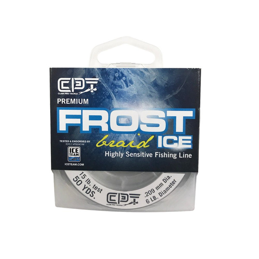 Frost Braid Clam Pro Tackle - 6lb - 2lb Dia - Smoke - 50 Yard