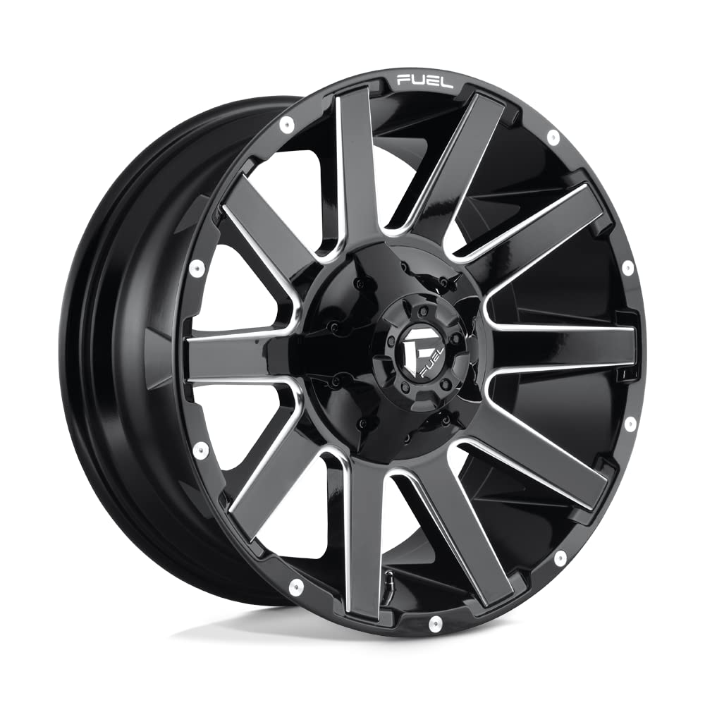 D615 FUEL OFF-ROAD CONTRA 20X9, 8X170, 5.79, 20mm GLOSS BLACK MILLED - D61520901757