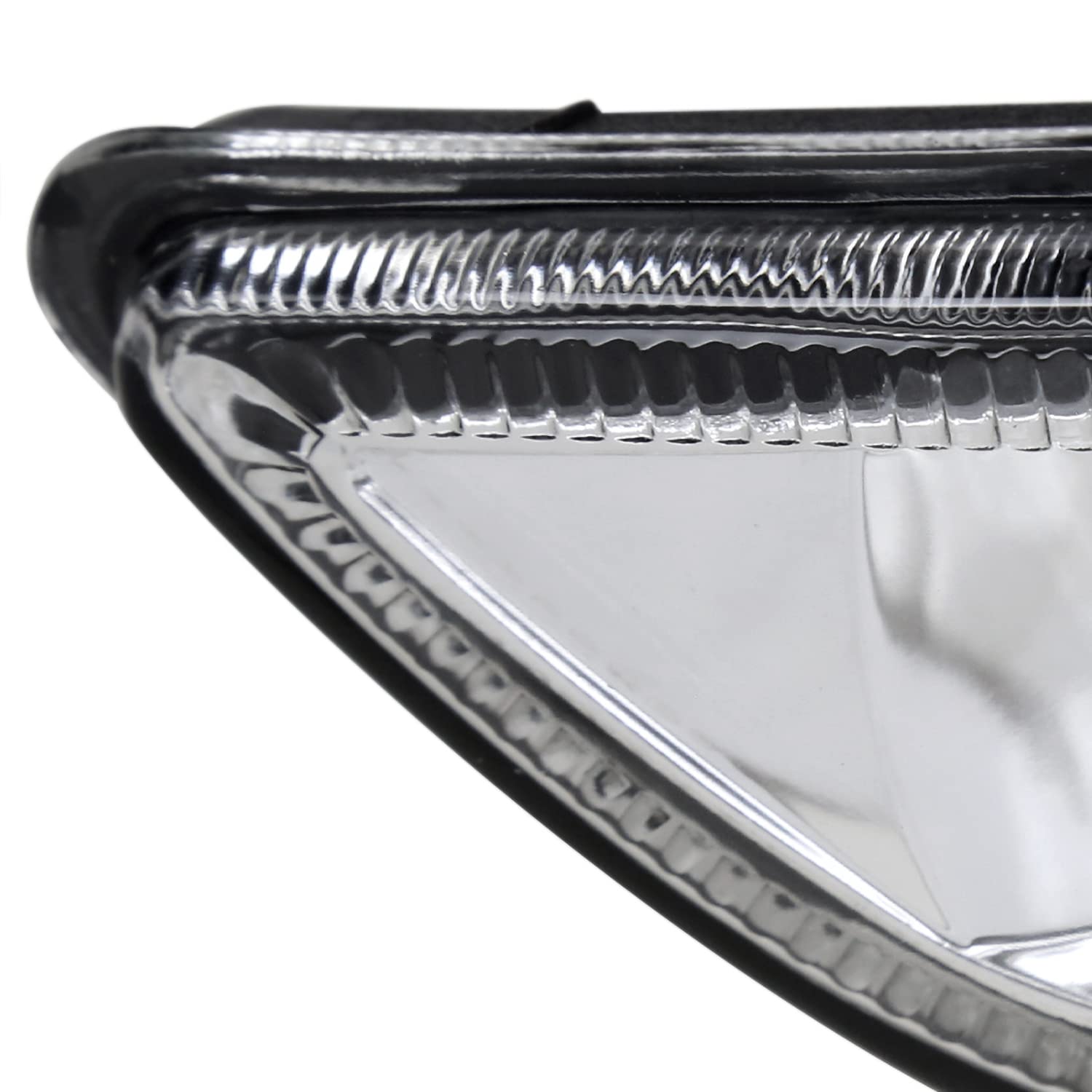 Fog Lights SPEC-D TUNING Chrome + H3 Bulbs Compatible with 2001-2002 Toyota Corolla, L+R Pair Assembly