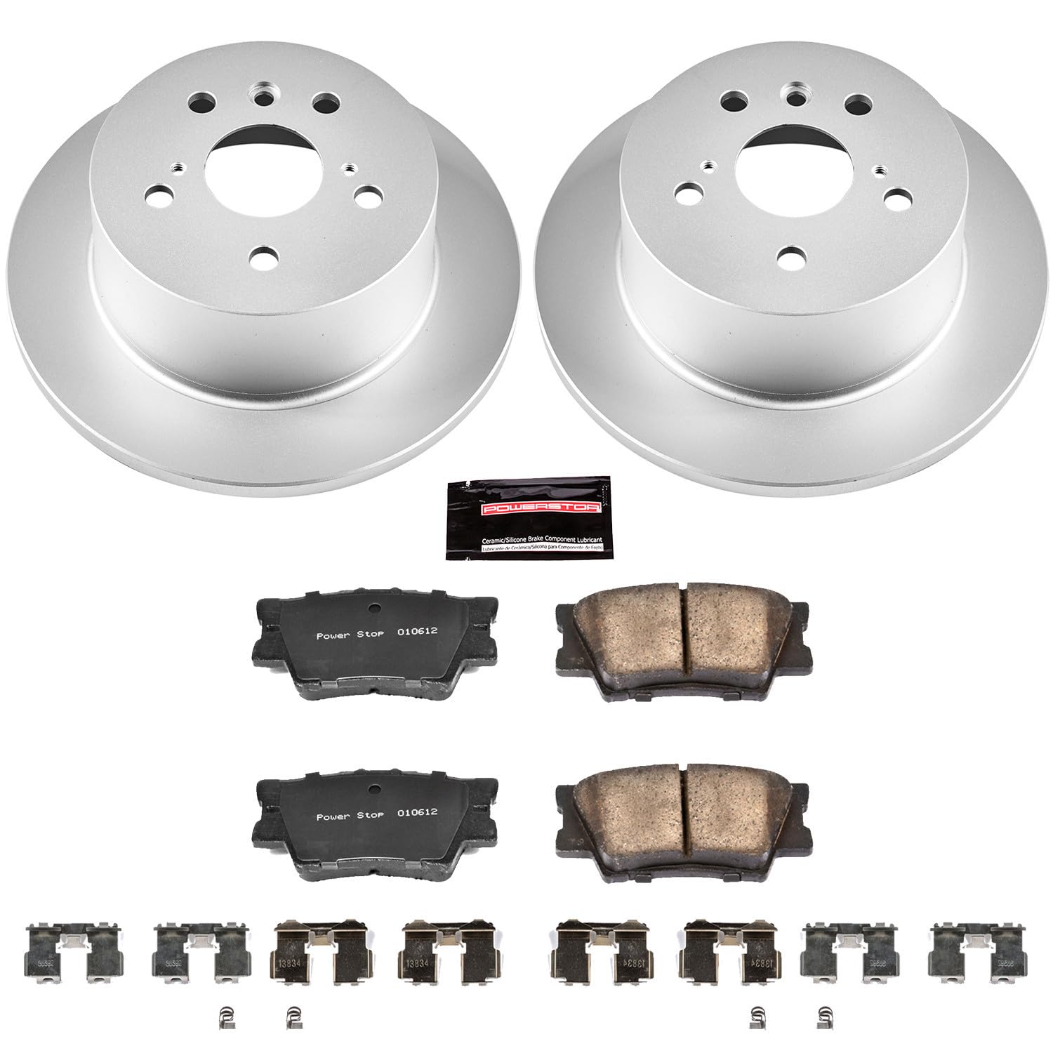 Power Stop Z17 Evolution Geomet® Coated Brake Kit Rear
