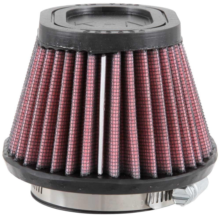 High-Flow K&N Original Lifetime Universal Clamp-On Air Filter: High Performance, Premium: Flange Diameter: 2.4375 In, Filter Height: 2.75 In, Flange Length: 0.625 In, Shape: Oval Straight, RU-2780