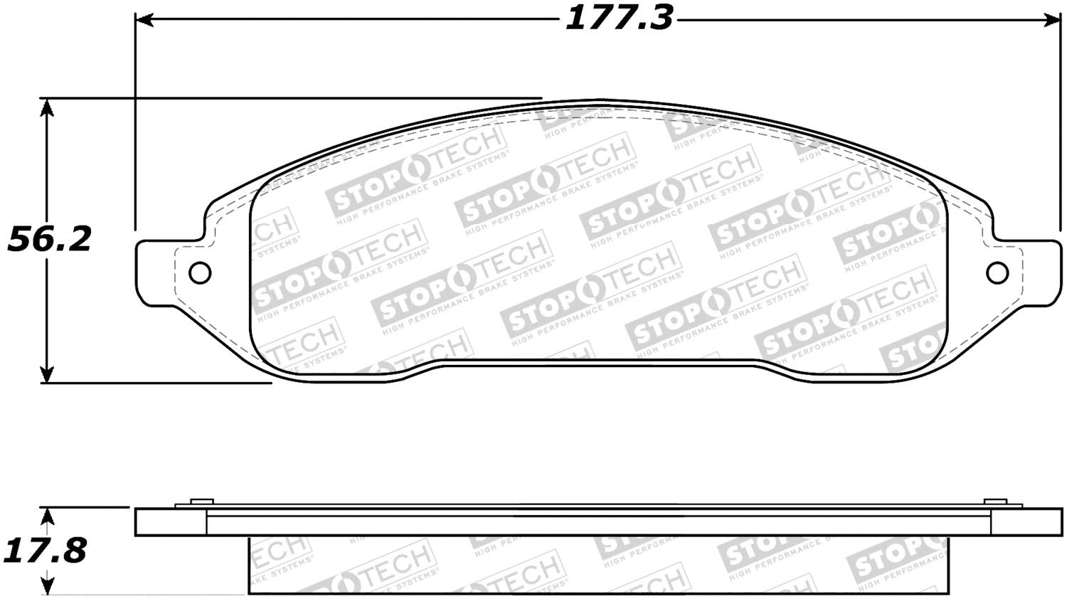 Street StopTech Brake Pad 308.10220
