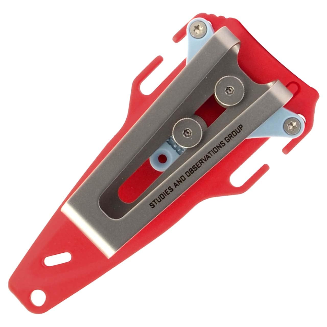 SOG Lightweight Altair FX Compact Multi-Functional Fixed Blade Knife | CRYO 154CM Steel | UMS Sheath | Removable GRN Handle, Canyon Red