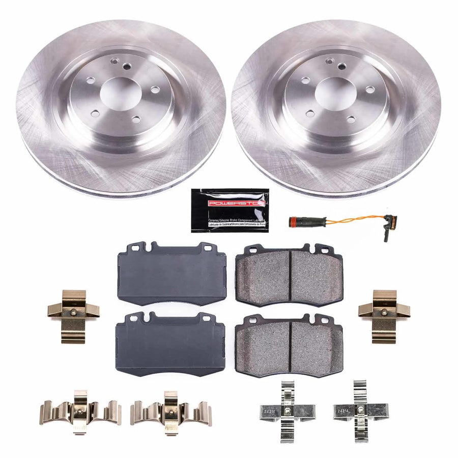 Power Stop Autospecialty KOE7788 Front Replacement Brake Kit-OE Brake Rotors & Ceramic Brake Pads For Mercedes-Benz CLK500 2003-2006 [Model Specific]