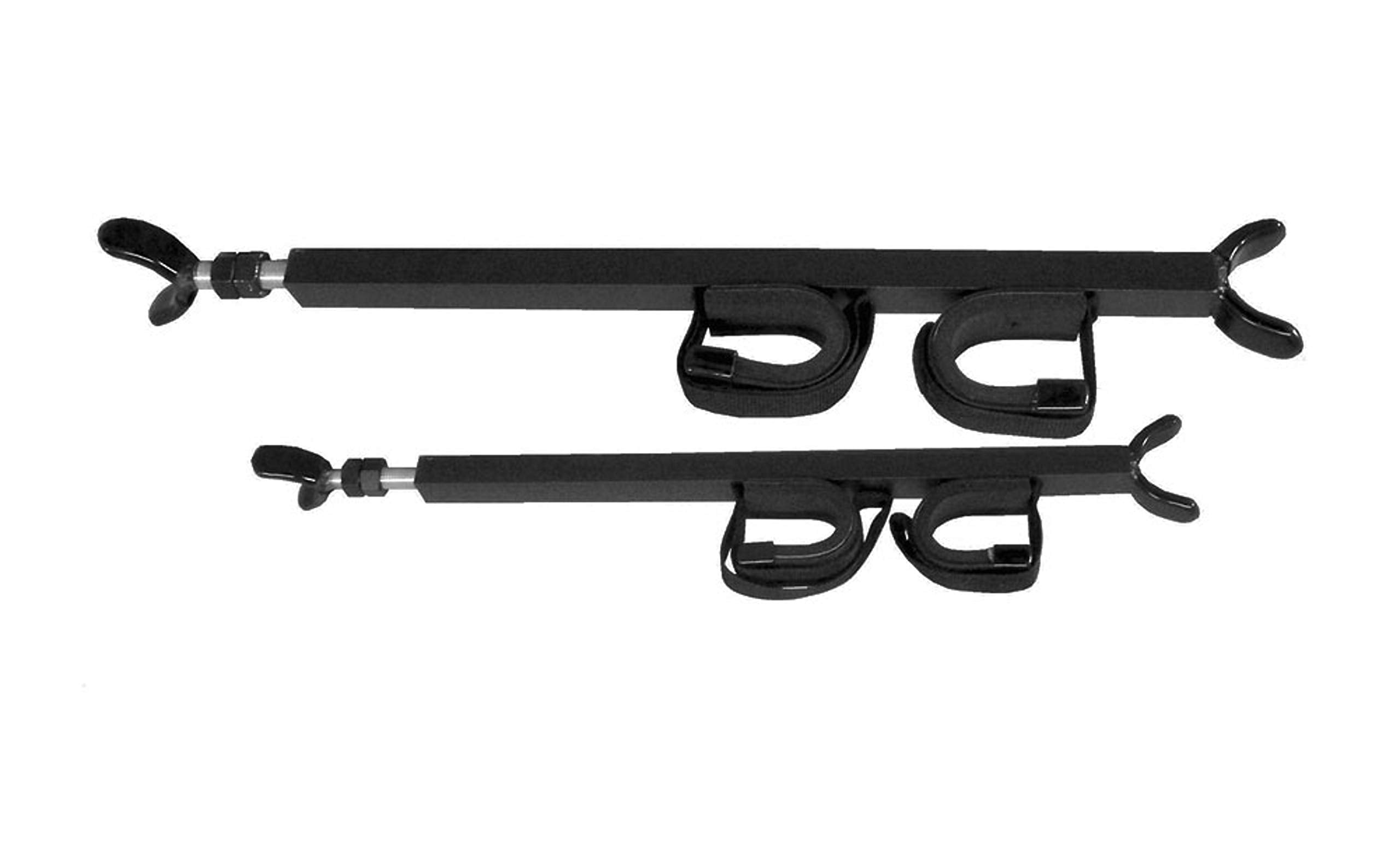 Great Day Overhead Quick-Draw Gun Rack - For UTVs With Roll Bar Depth of 23-28in - Black Powder-Coated Finish - 2 Gun Model, QD850-OGR