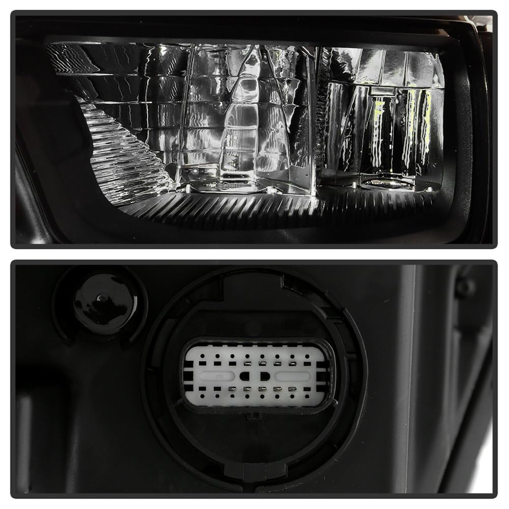 Dodge Ram 1500 Spyder (POE) 19-22 Black Bezel Full LED w/DRL Headlight - OE Left