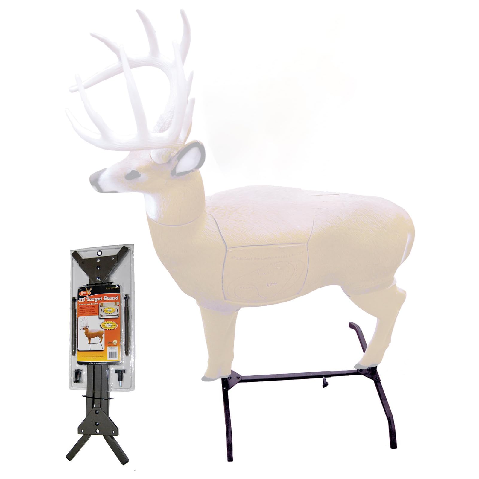 3D Deer Target Stand HME for Archery & Hunting Practice Lightweight Durable Easy-to-Use Adjustable Portable Target Stand with Raised Leg Design