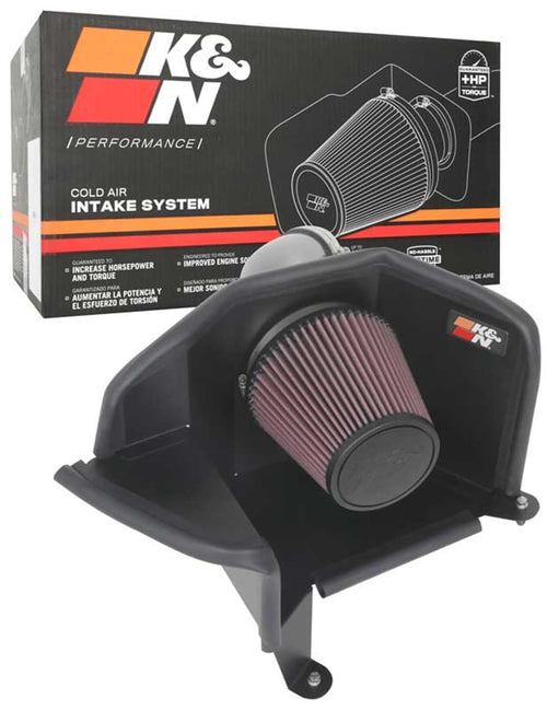 Cold Air Intake System K&N: High-Flow Air Filter, Increase Performance & Towing: Compatible with 2021-2024 Ford: Bronco Sport, 77-2615KC