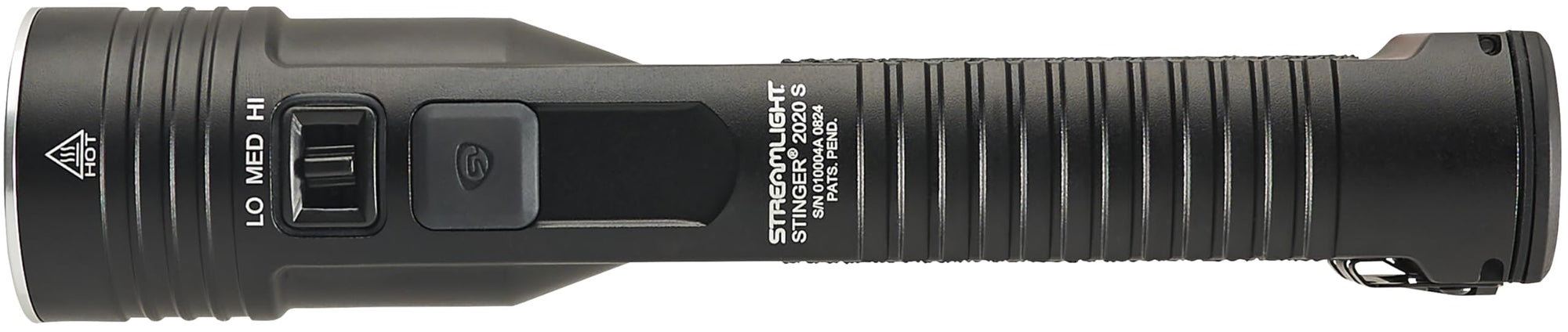 Streamlight Stinger 2020 S 2000-Lumen Rechargeable Flashlight with 120V AC/12V DC Holder Charger, Black