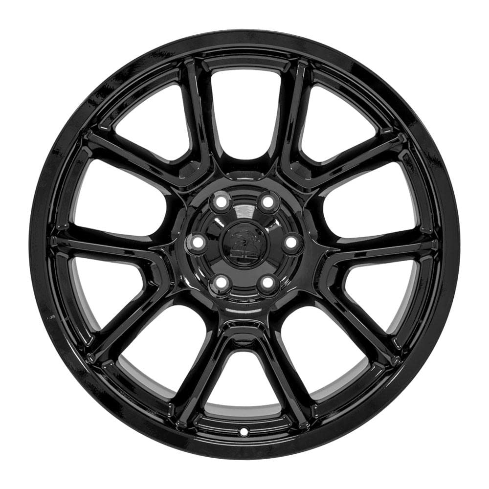 22 Inch OE Wheels DG21 Rim Fits Challenger 50th Anniversary Style 6x139.7 22x9.5 Gloss Black - Hollander 10369 (1)