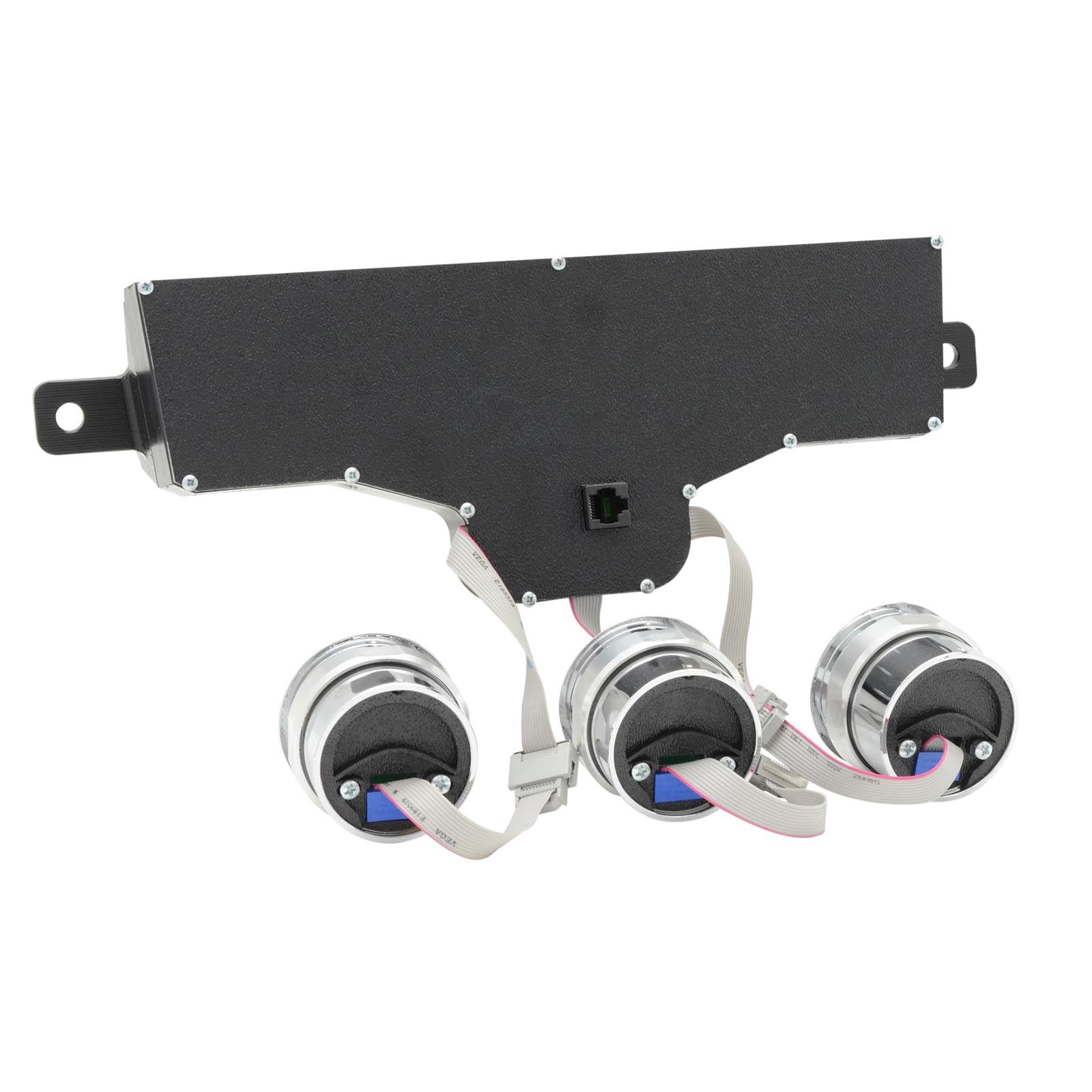 Dakota Digital 61 62 Chevy Impala VHX-61C-IMP-S-B Analog Dash Gauge System Silver Alloy Blue