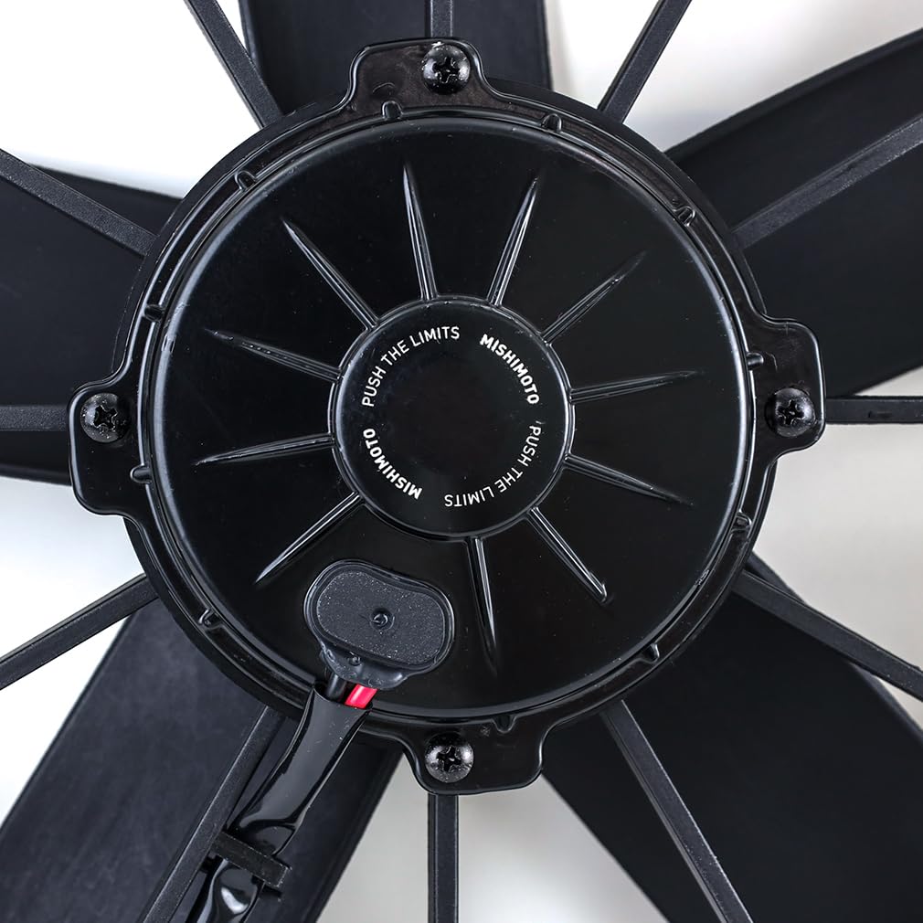 Mishimoto Race Line MMFAN-12HD High-Flow Radiator Fan, 12" Universal Fit, 12 Volts, Black