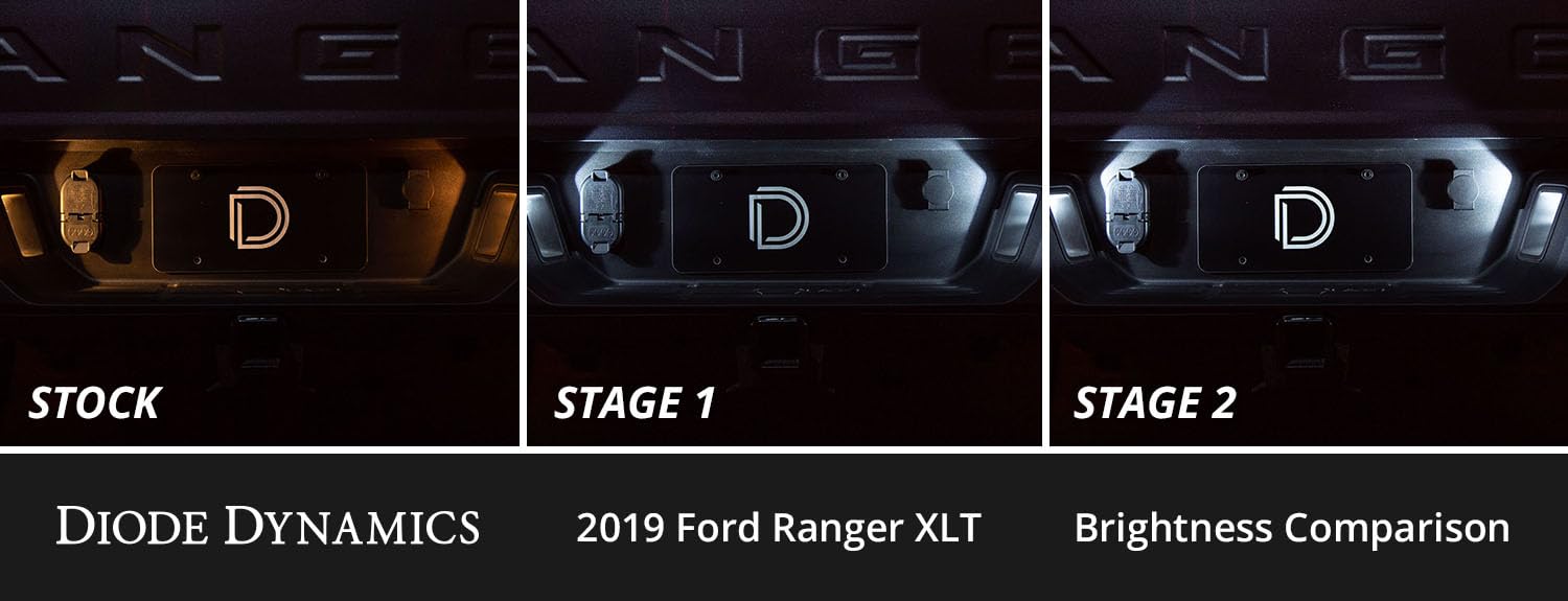Diode Dynamics interior bulb pack LED compatible with Ford Ranger 2019-2026, Stage 1