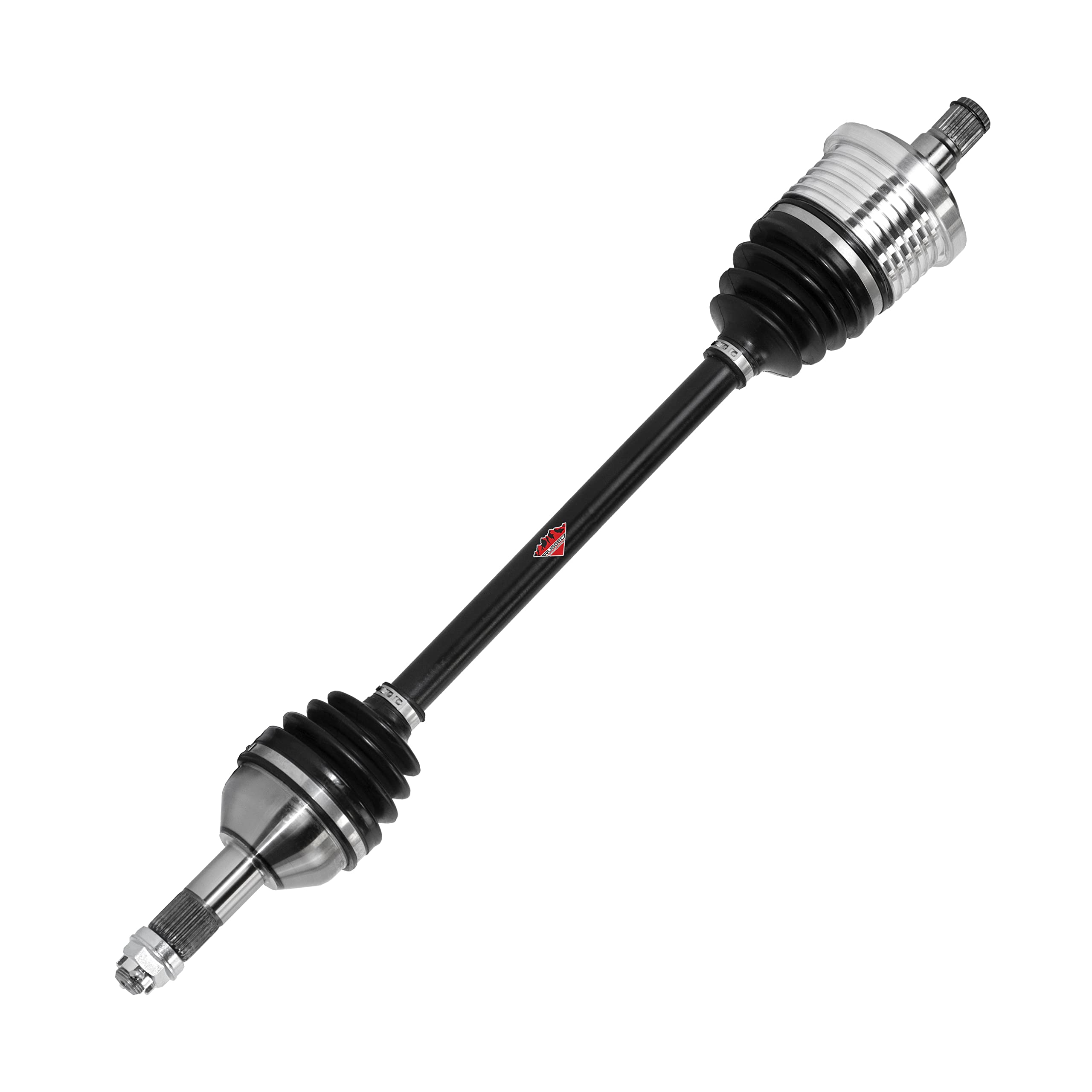 Rear Left/Right Rugged Performance Axle for (2016-18) Can Am Maverick 1000, Stainless-Steel Clamps Coated for Protection & Machined Heat Treated for Long Life, Easy Install OEM: 705502415