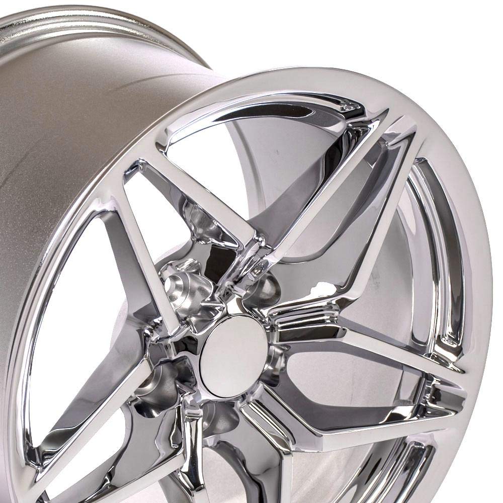 17 Inch OE Wheels CV31 Rim Fits Corvette C7 ZR1 Style 5x120.65 17x11 Chrome - Hollander 5927 (1)