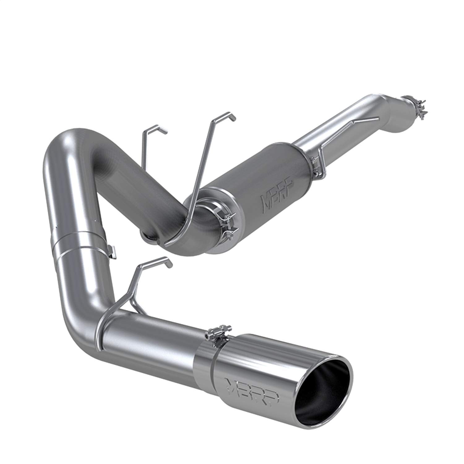 Exhaust System MBRP S5247304 Cat Back (2017-UP Ford F250/350 6.2L Super/Crew Cab 4", Single Side, T304)