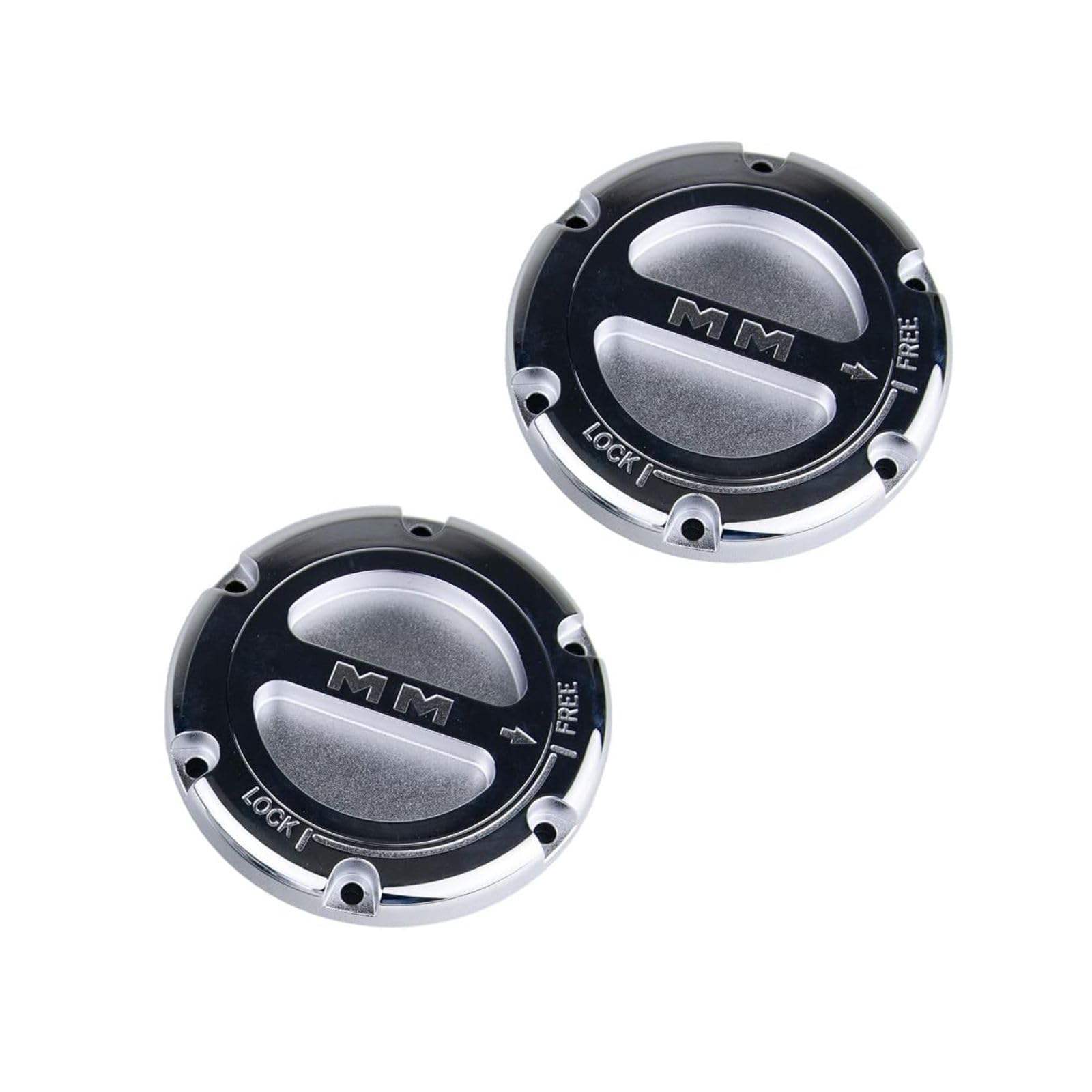 Pair of Premium MILE MARKER 549 Manual Locking Hubs fits 2005-2020 F250 F350 F450 F550 | Replaces Original Equipment Manual or Automatic Hubs | Durable Metal Construction