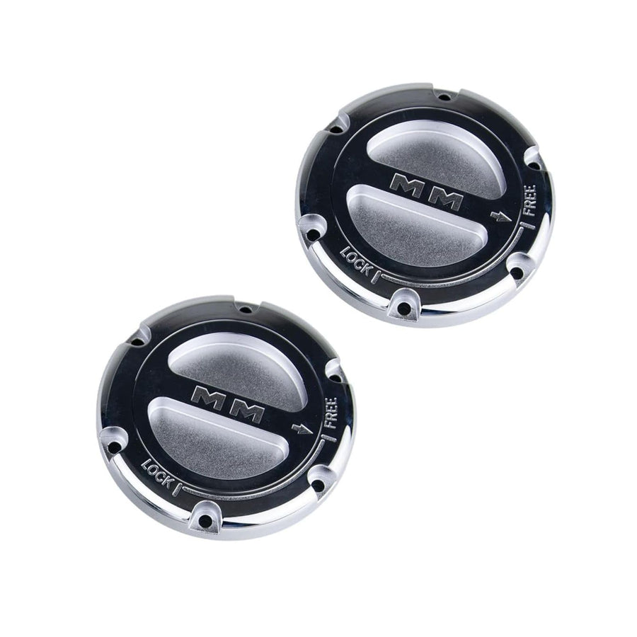 Pair of Premium MILE MARKER 549 Manual Locking Hubs fits 2005-2020 F250 F350 F450 F550 | Replaces Original Equipment Manual or Automatic Hubs | Durable Metal Construction