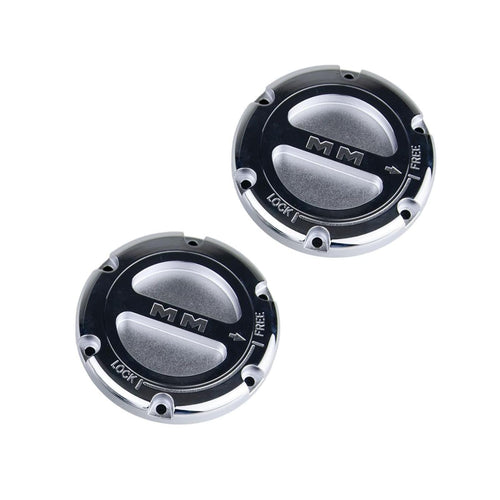 Pair of Premium MILE MARKER 549 Manual Locking Hubs fits 2005-2020 F250 F350 F450 F550 | Replaces Original Equipment Manual or Automatic Hubs | Durable Metal Construction