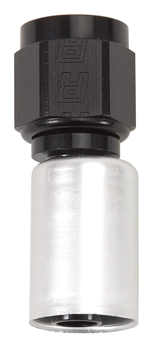 Proclassic Russell 610463 Black/Silver -6 AN Straight Crimp Hose End