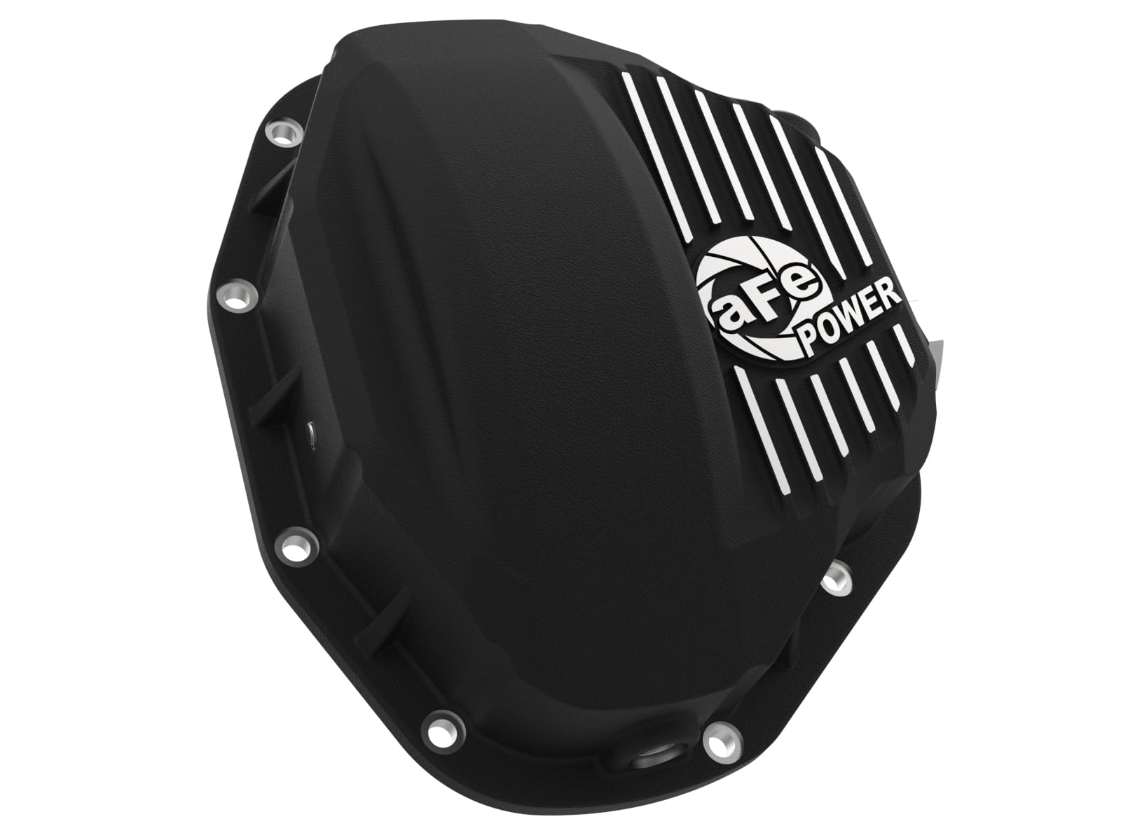 aFe POWER Rear Differential Cover Pro Series Black w/Machined Fins - #46-70032 - Dodge Diesel Trucks 94-02 / Ford Diesel Trucks 99-07
