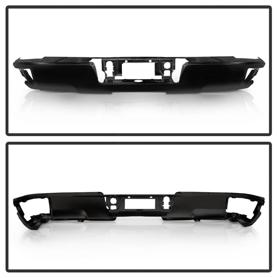 Chevy 1500 14-18 / GMC Sierra 1500 14-18 Spyder (w/o Park Assist Sensor Holes Bumper Shell Only Hardware NOT Included) Rear Steel Bumper - Black (Part Link # GM1102565 OEM # 23108140)