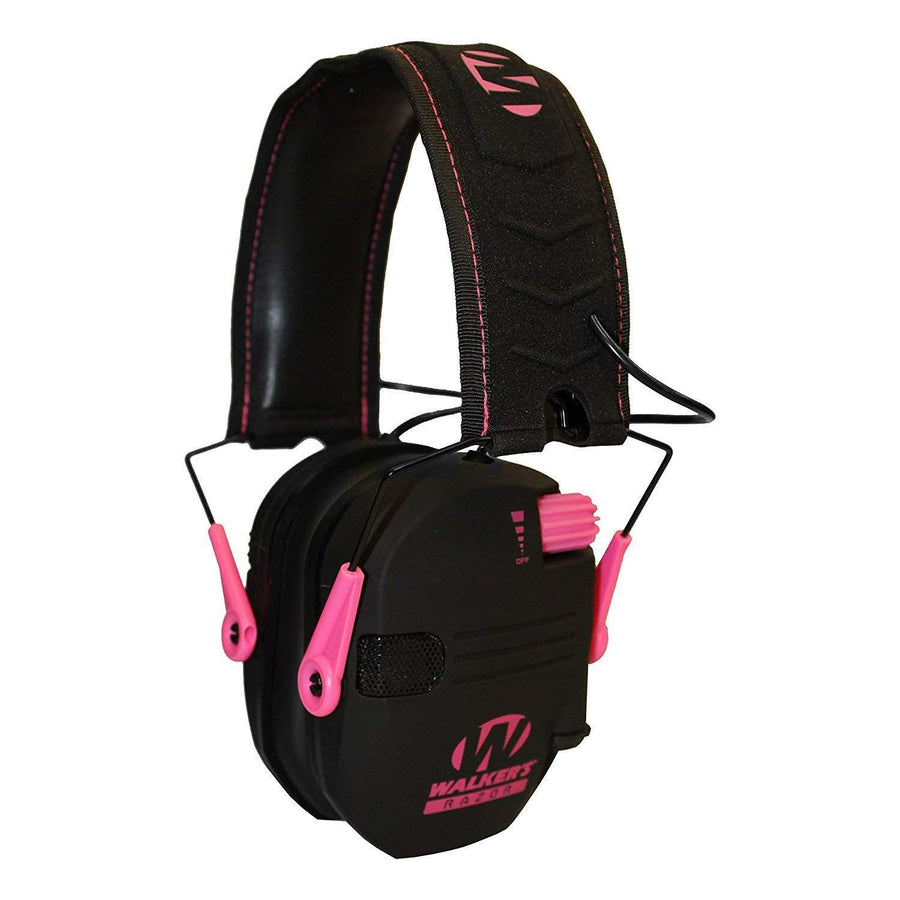 Walker's Razor Slim Electronic Muff Game Ear, Pink