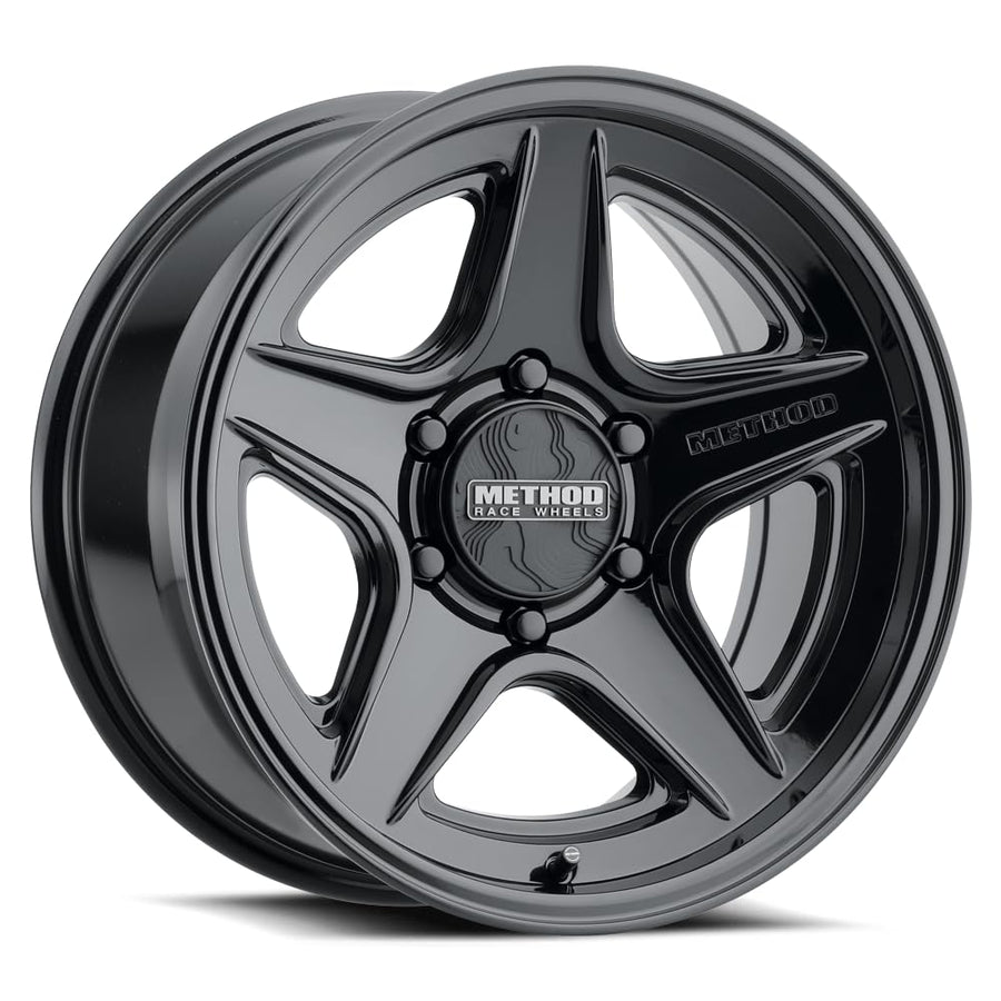 Black Method Race Wheels 319 Wheel with Gloss (18 x 8.5 inches /6 x 5 mm, 40 mm Offset)