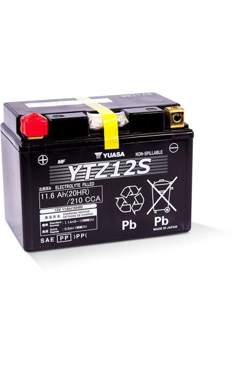 Yuasa YTZ12S YUAM7212A Factory Activated YTZ High Performance AGM Battery