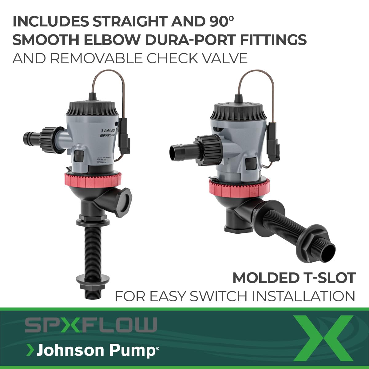 Aqua O2 Johnson Pump 10-13642-01 Flex Mount Aerator Pump - 500 GPH